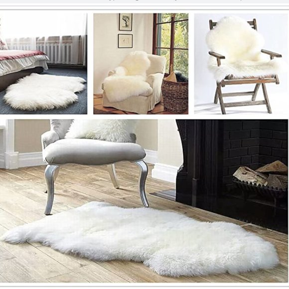 OKAYDA Genuine New Zealand Sheepskin Area Rug - Picture 2 of 3